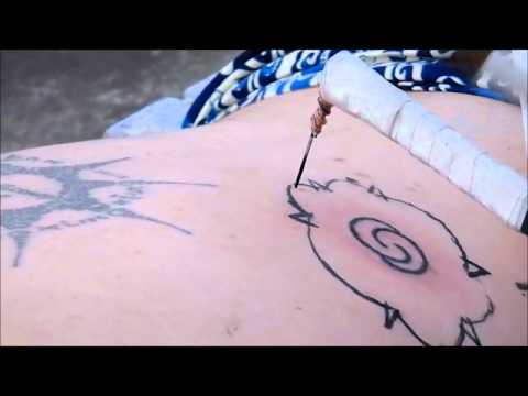 Bunga Terong Iban/Dayak tattoo - YouTube