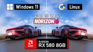 RX 580 Refuses to Die! Forza Horizon 6 on Windows 11 vs Linux