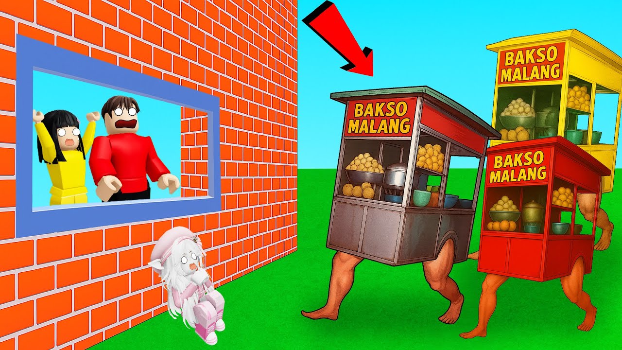 Yuta Mio Bangun Benteng Pertahanan Gerobak Bakso Malang Dari Anomali | ROBLOX