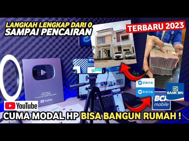 Cara Menjadi YouTuber Pemula Dari 0 Besar Sampai Dapat Uang ⁉️ MODAL HP 2023 class=