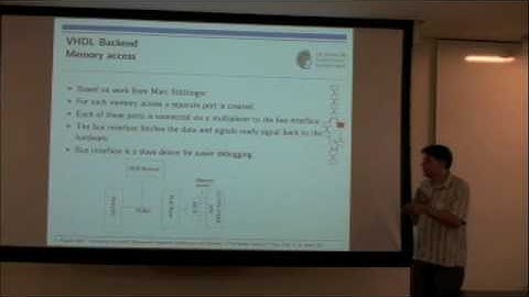 2008 LLVM Developers Meeting - Designflow: using LLVM to compile to Hardware - 3 of 5