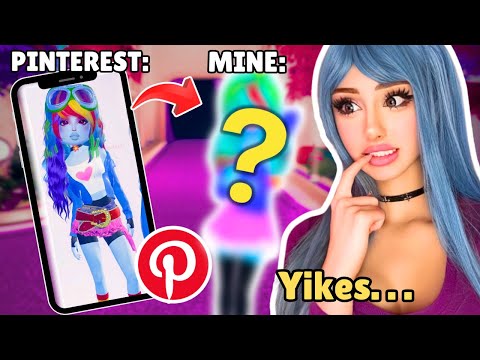 RECREATING PINTEREST LOOKS on DRESS TO IMPRESS... *GONE WRONG*
