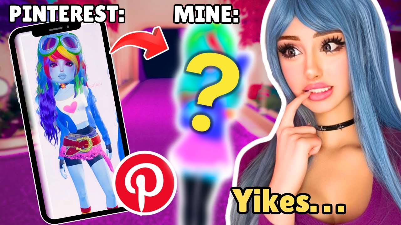 RECREATING PINTEREST LOOKS on DRESS TO IMPRESS... *GONE WRONG*