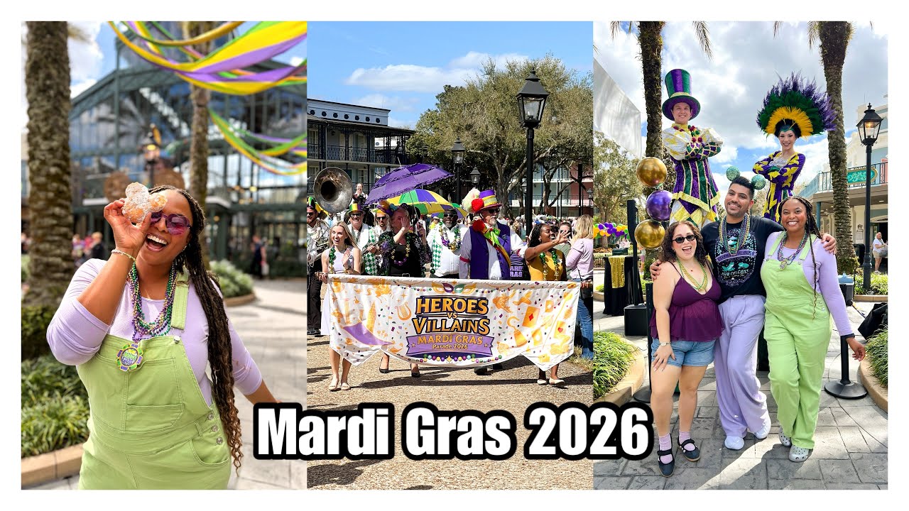Celebrating Mardi Gras at Walt Disney World 💚💜⚜️