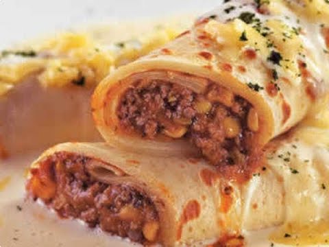 Video: Panqueques Con Carne Y Queso