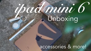 The New iPad Mini 6 (2021), Apple Pencil 2 and other accessories | Unboxing & demo