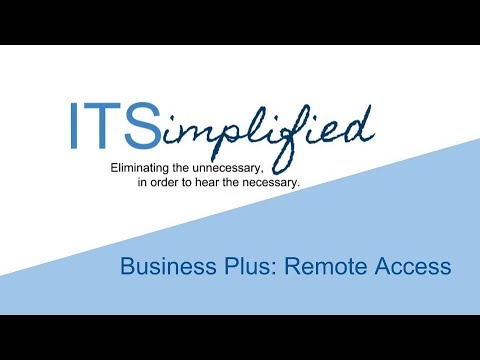 ITS BusinessPlus: Remote Access