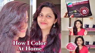 How To Color Your Hair At Home | Quick & Effortless | Godrej Expert Rich Cream Burgundy Colour |