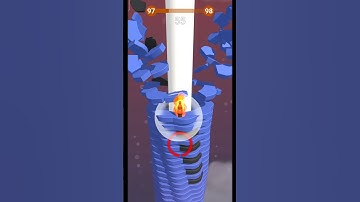 stack Ball 🏀 3D gameplay 😁😁 level 97 😀😃😄😁😆😅😂🤣😭💯#shorts