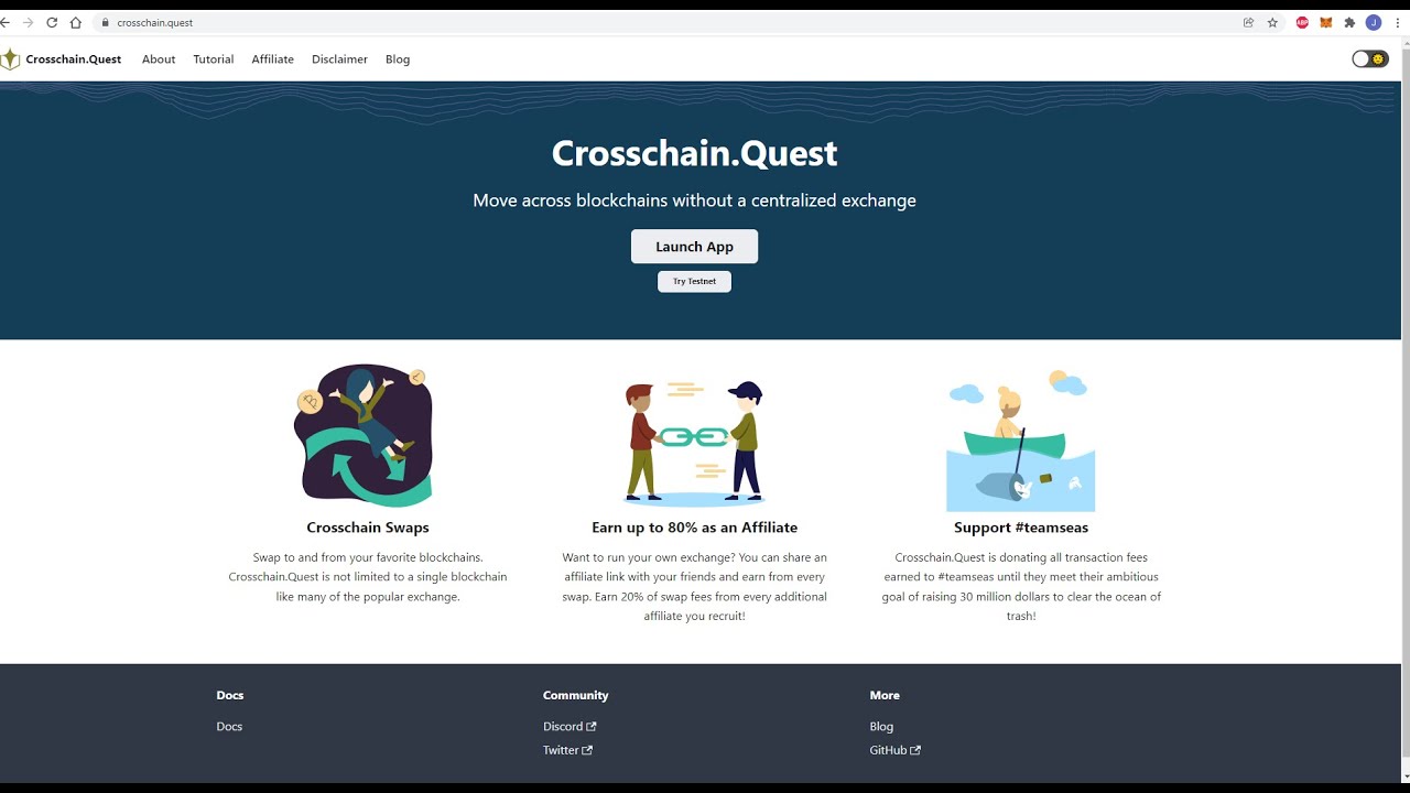 Earn 80% Affiliate Fees crosschain.quest