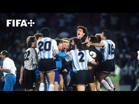 Italy v Argentina: Full Penalty Shoot-out | 1990 #FIFAWorldCup Semi-Finals