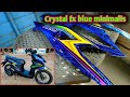 Repaint motor beat crystal blue minimalis