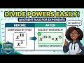 Quotient Rule for Exponents | Divide Powers Easily | Algebra Grade 9-10