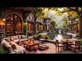 Smooth Spring Jazz Music for Work 🌸 Springtime Garden at Coffee Shop Ambience with Peaceful Morning