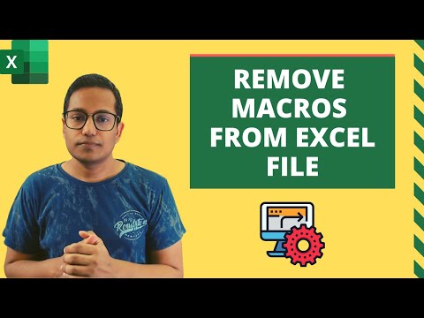 Video: How To Remove Macros