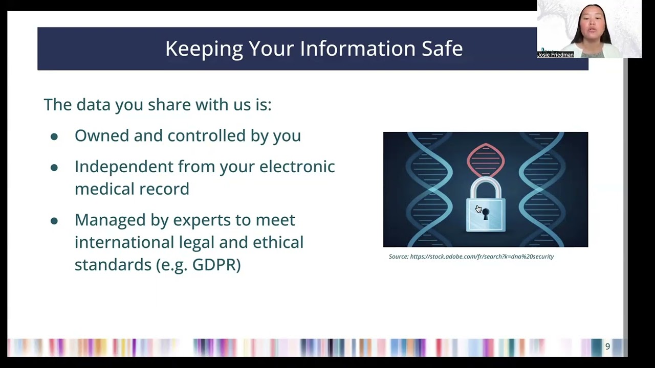 How is my genetic data kept safe and shared with researchers?