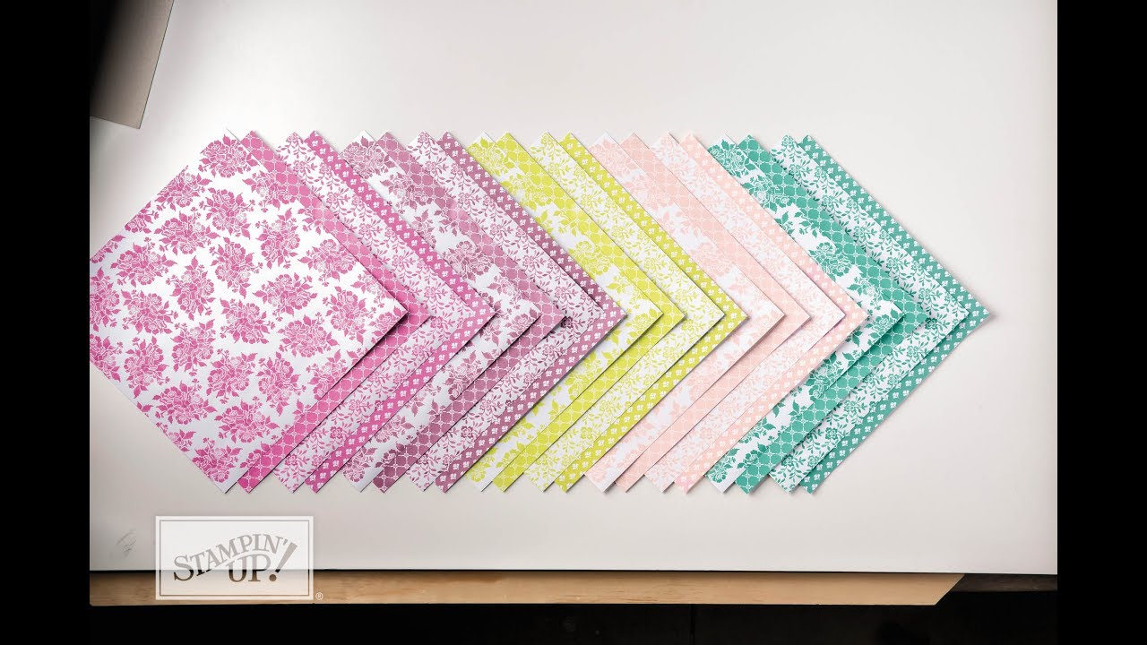 Fresh Floral Designer Series Paper Stack - YouTube