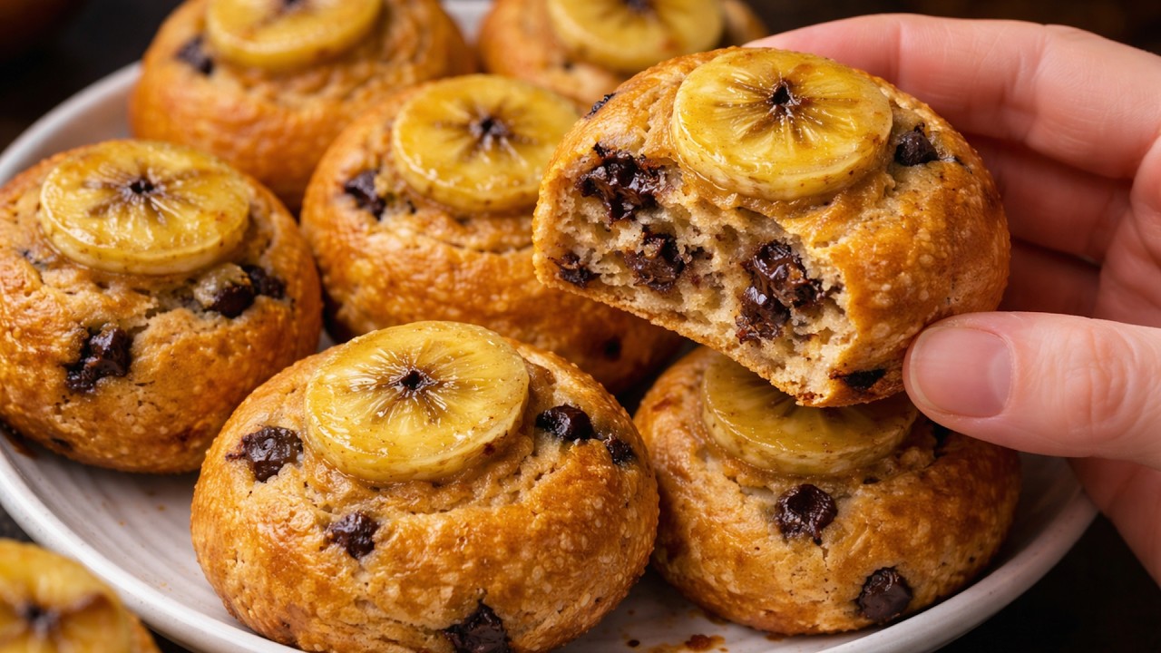 NO Flour, NO Sugar, NO Oil! 4-Ingredient Banana Oatmeal Scones for Weight Loss