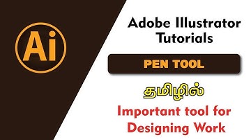 Pen tool in Illustrator | Illustrator Tutorials tamil | Abicreates