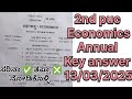 2nd puc Economics Key Answer 2025 l Economics Key Answer 13/03/2025 ll
