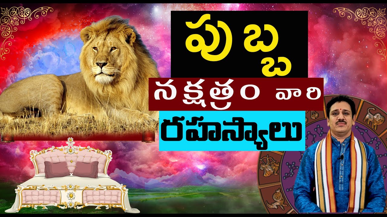 పుబ్బనక్షత్రం (సింహ రాశి) వారి రహస్యాలు | Pubba Nakshatra (simha rasi) secrets | the secrets of Leo