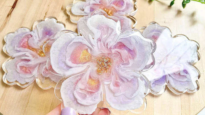 Gorgeous 3D Flower Resin Coaster Tutorial