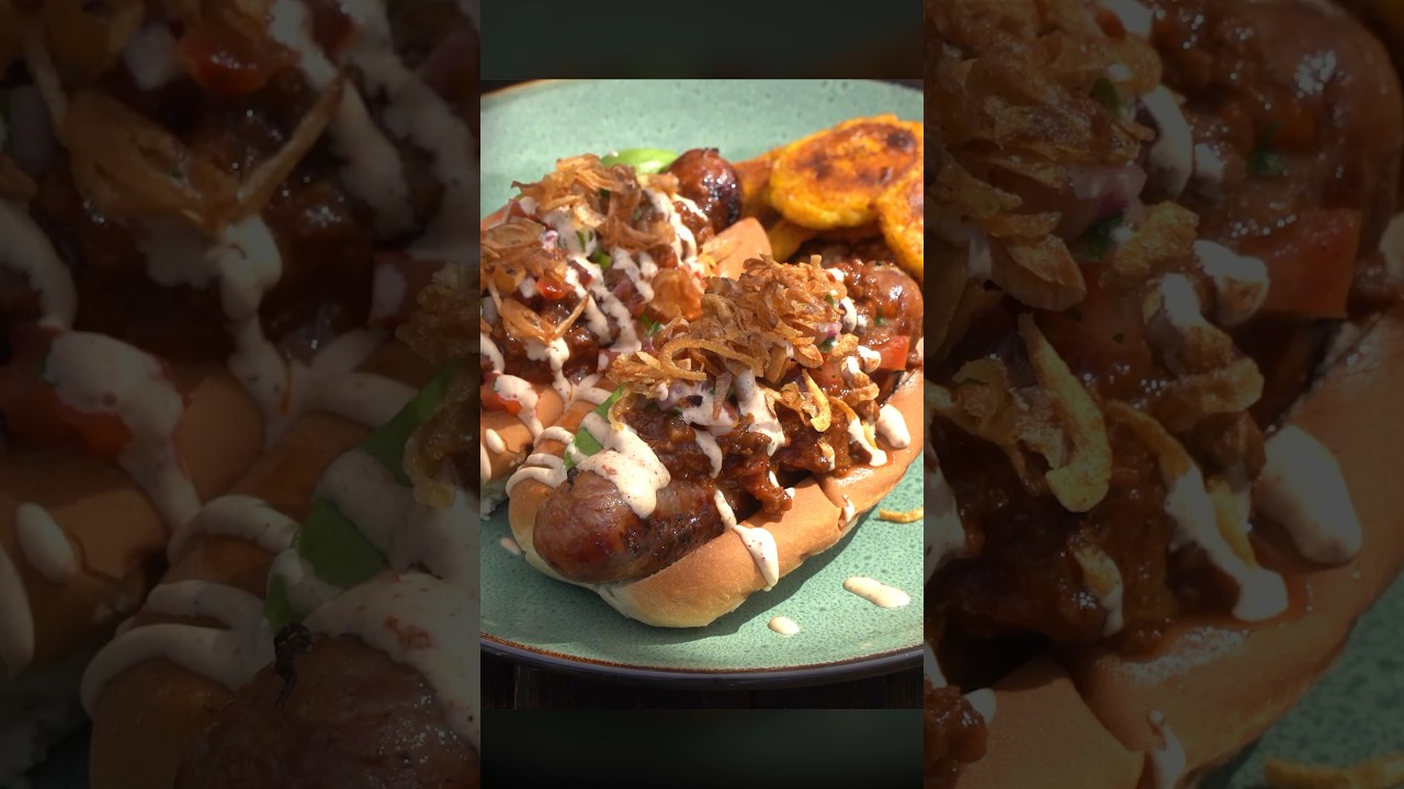 Recipe - Tostones Mexican with BBQ Bratwurst YouTube Dog