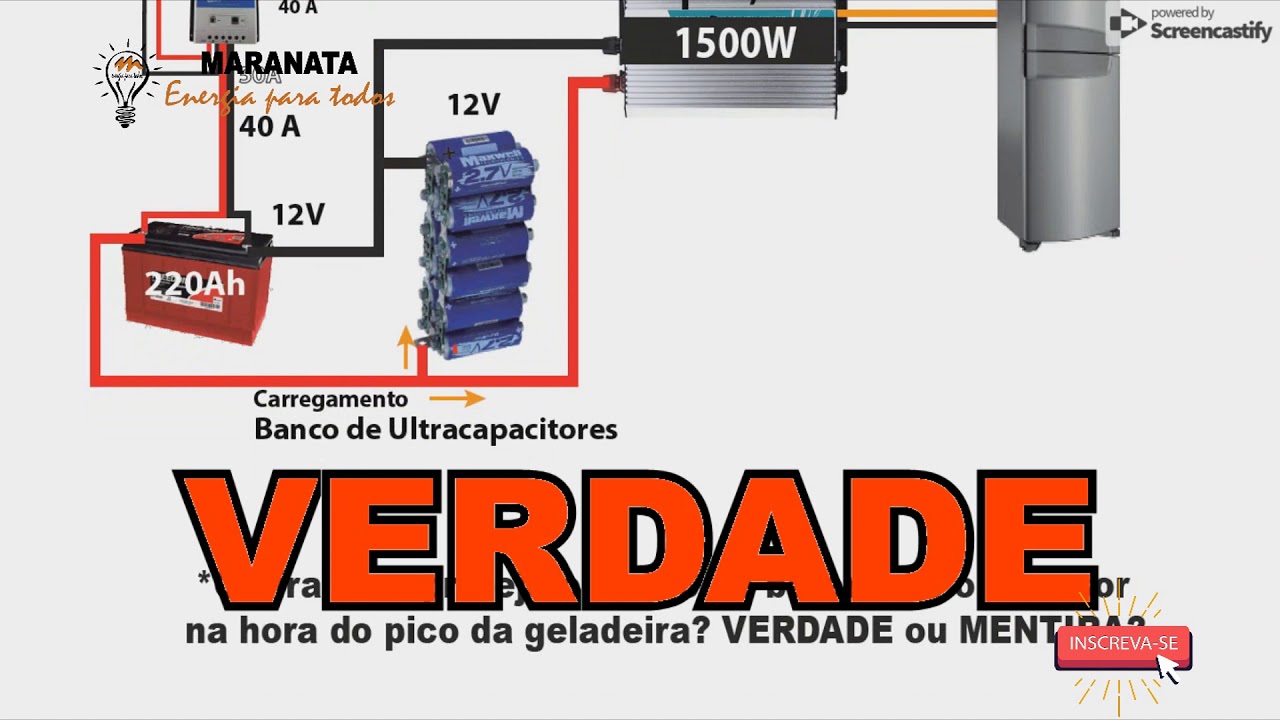 ENERGIA SOLAR. Ultra capacitores protege a bateria e inversor.  SERÁ?   Aula 22