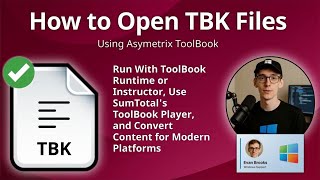 How to Open TBK Files (Asymetrix ToolBook)