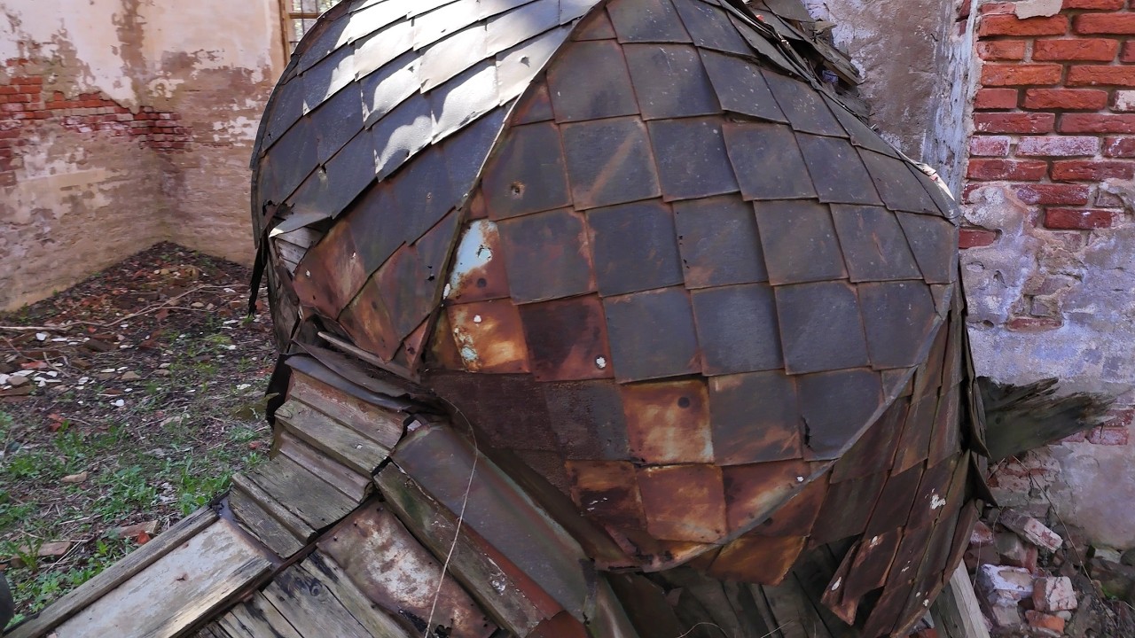 Ruins of the Suntaži Orthodox Church, Latvia.