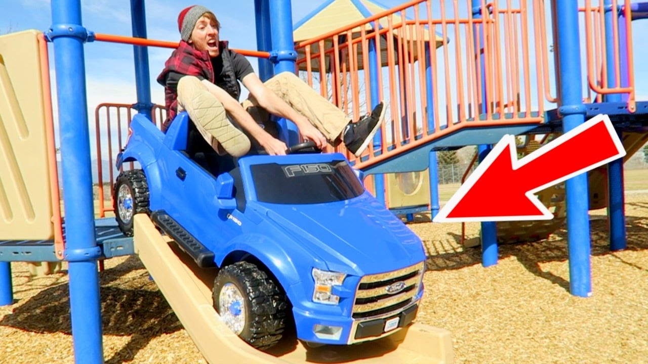 TOY CAR VS PLAYGROUND!