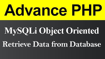Retrieve Data from Database MySQLi Object Oriented in PHP (Hindi)