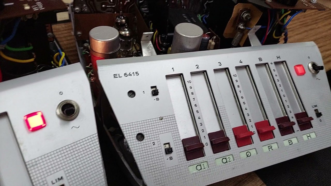 Ampli à Lampes Vintage Philips EL6405 - À Restaurer / Pour Pièces