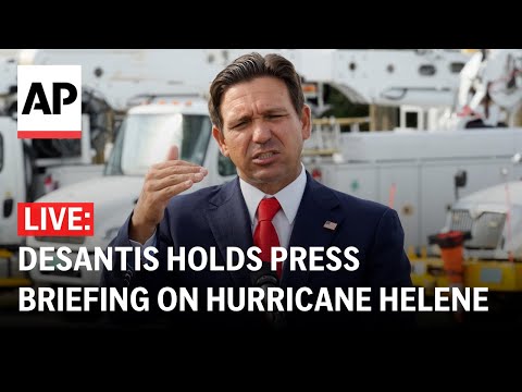 LIVE: Florida Gov. Ron DeSantis holds press briefing on Hurricane Helene Episode cover