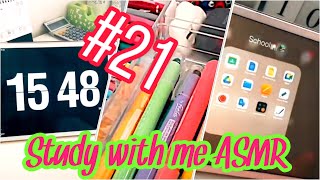 Study with me ASMR#21 | TikTok Compilation | Stationary | iPad | Time Table | Highlighter| Classes