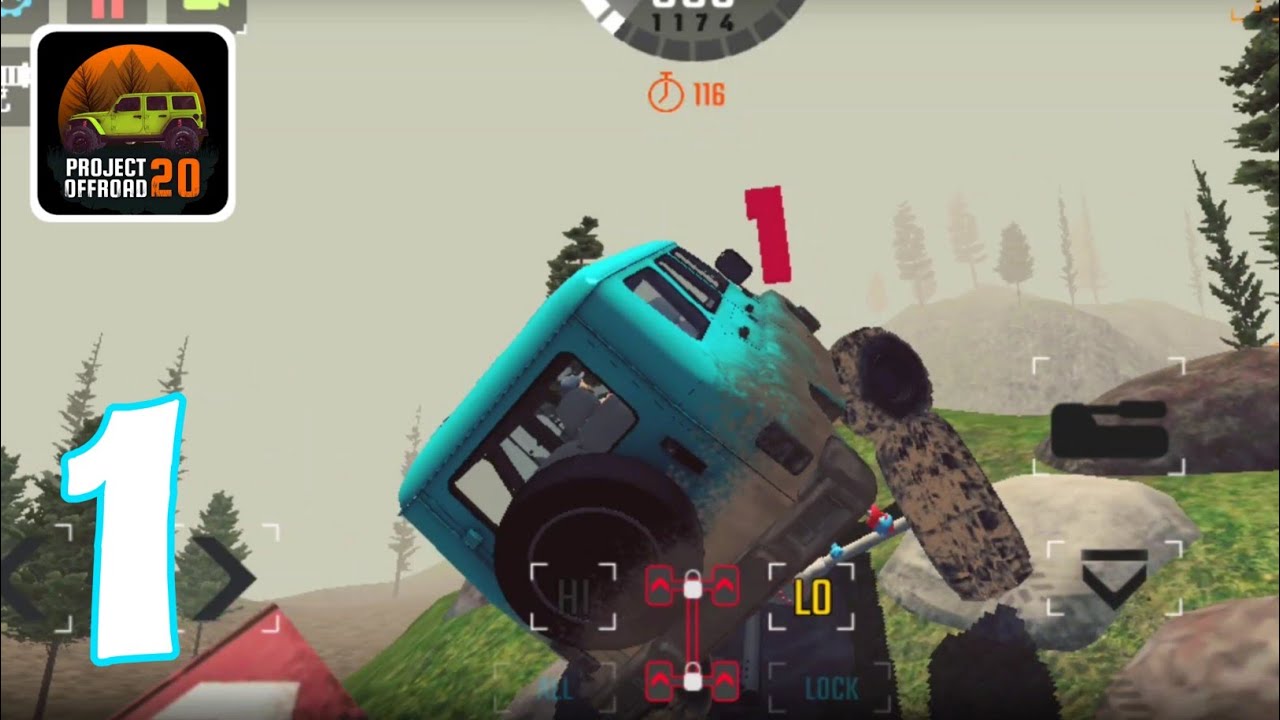 PROJECT: OFFROAD 20 - ROCK CLIMBING MAP M02 Part 1 (Android GamePlay Walkthrough)