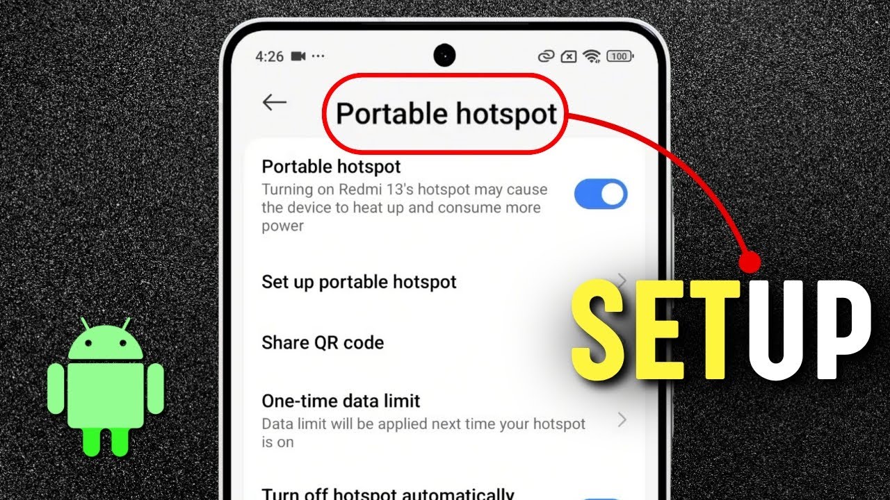 How to Set Up and Use Your Android Phone as a Mobile Hotspot - YouTube