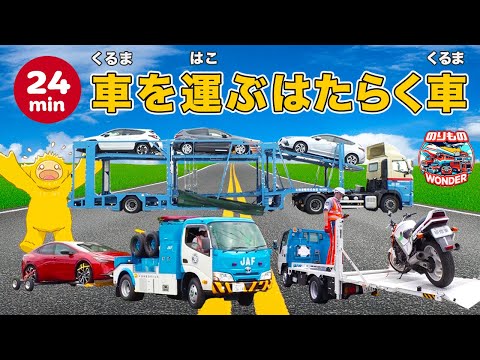 Vehicles] Working Trucks That Transport Cars - 24 Minutes - YouTube