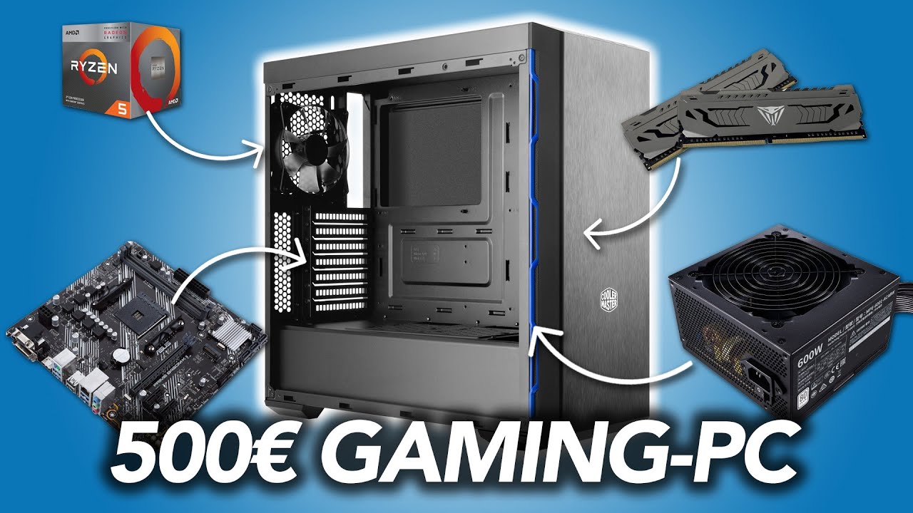 GamingPC unter 500€ selber bauen so geht's (+ Gewinnspiel) YouTube