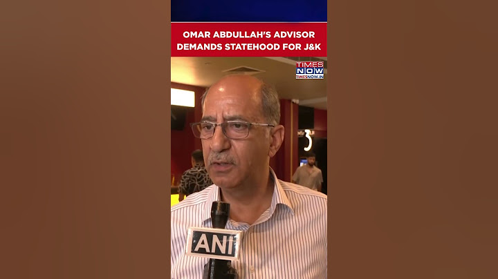 Jammu Kashmir: Omar Abdullah's Advisor Demands Statehood For J&K #shorts