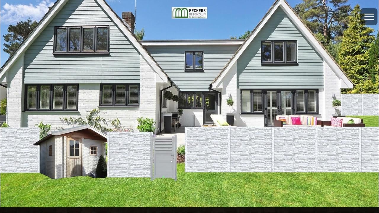 Beckers Betonzaun Garten Planer 2 0 YouTube