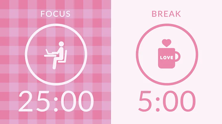 25/5 Pomodoro Timer with Pink Noise 🎧 Study with Me for Deep Focus & ADHD ✨