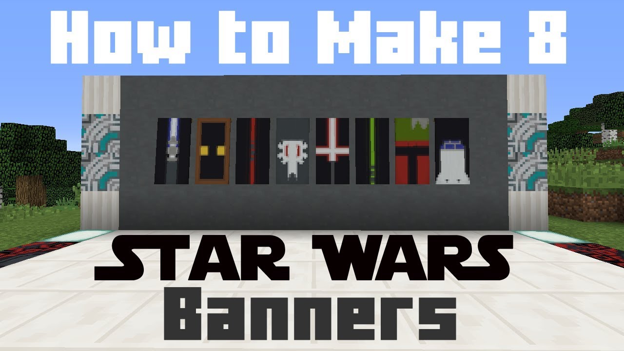 Minecraft How To Make 8 Star Wars Banners Minecraft Banner Designs Minecraft Designs Cool Minecraft Banners