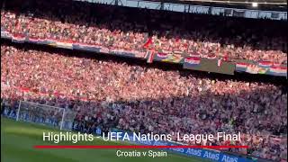 Amazing Croatian football crowd atmosphere - 2023 UEFA Nations' League (Rotterdam)