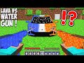 What if I GET SHOT WITH A LAVA VS WATER GUN in Minecraft ? LAVA OR WATER CAR ?