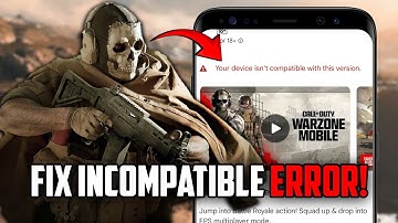 How to FIX Device Incompatible Error - Download Warzone Mobile! 🔥