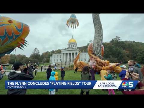 Families brave the rain for final 'Playing Fields' performance in Montpelier