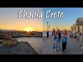 Chania Crete, walking tour in 4k, Greece 2022