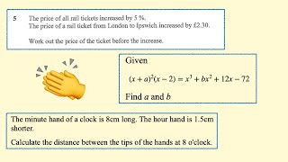 3 Higher Gcse Mixed Exam Questions