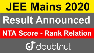 जेईई मेन्स 2020 जनवरी | परिणाम घोषित | एनटीए स्कोर - रैंक रिलेशन | कैसे जांचें